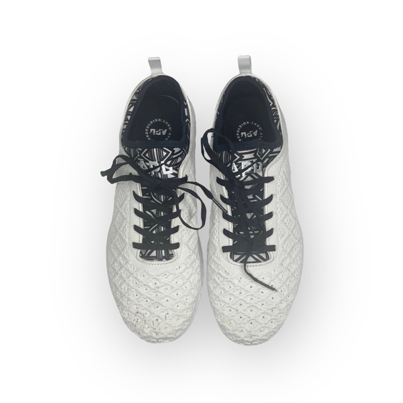 APL 𖤐 TechLoom Phantom Limited Edition Sneaker 𖤐 White Black Print 𖤐 10.5M 𖤐 - Picture 8 of 16